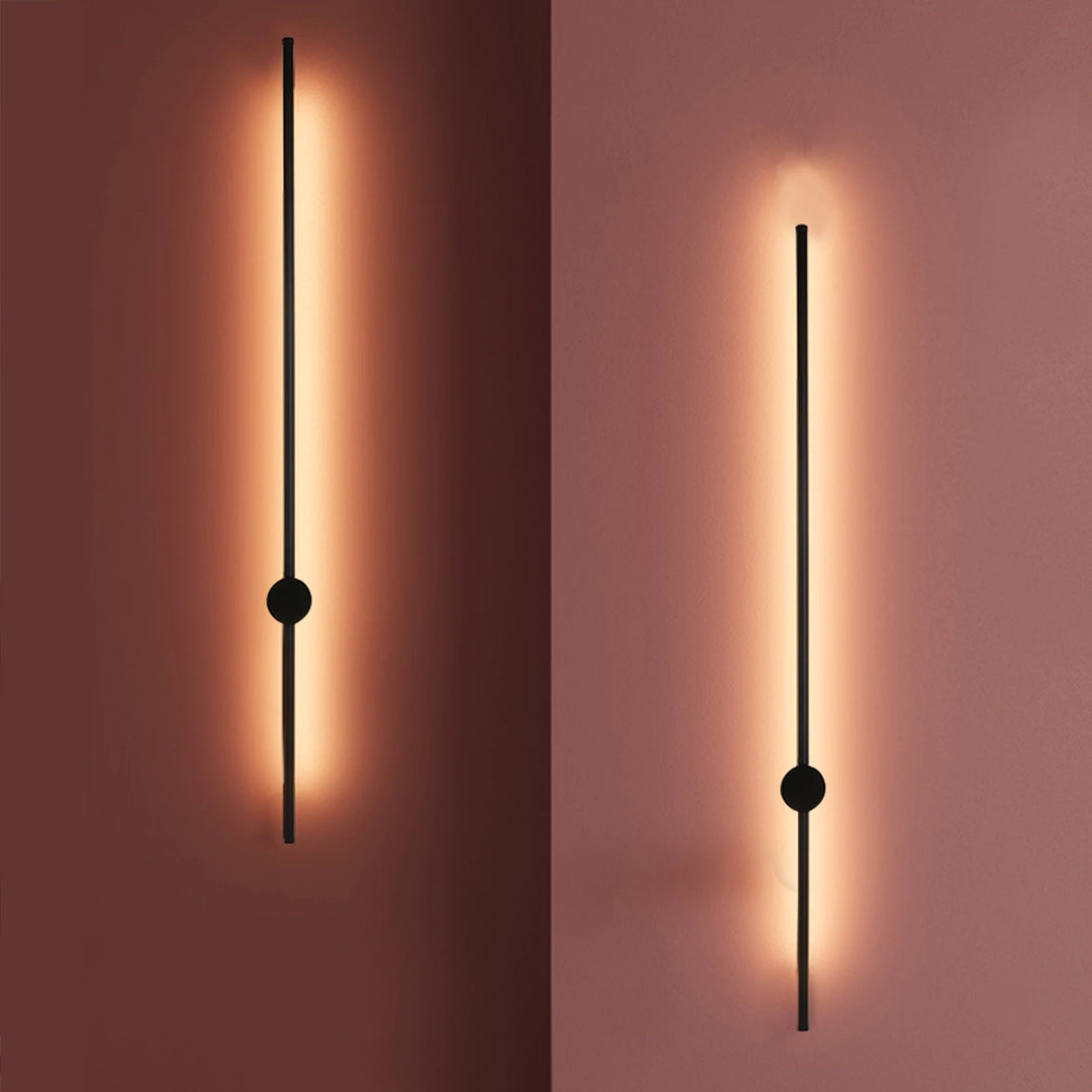 110V Modern Minimalist LED Linear Wall Lamp, 1M Uniform Light Transmission Long Strip Wall Lamp For Bedroom Living Room