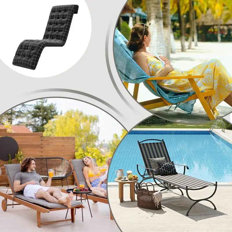 Lawn Chair Cushions – Breathable & Elastic Recliner Pads for Indoor & Outdoor Seating