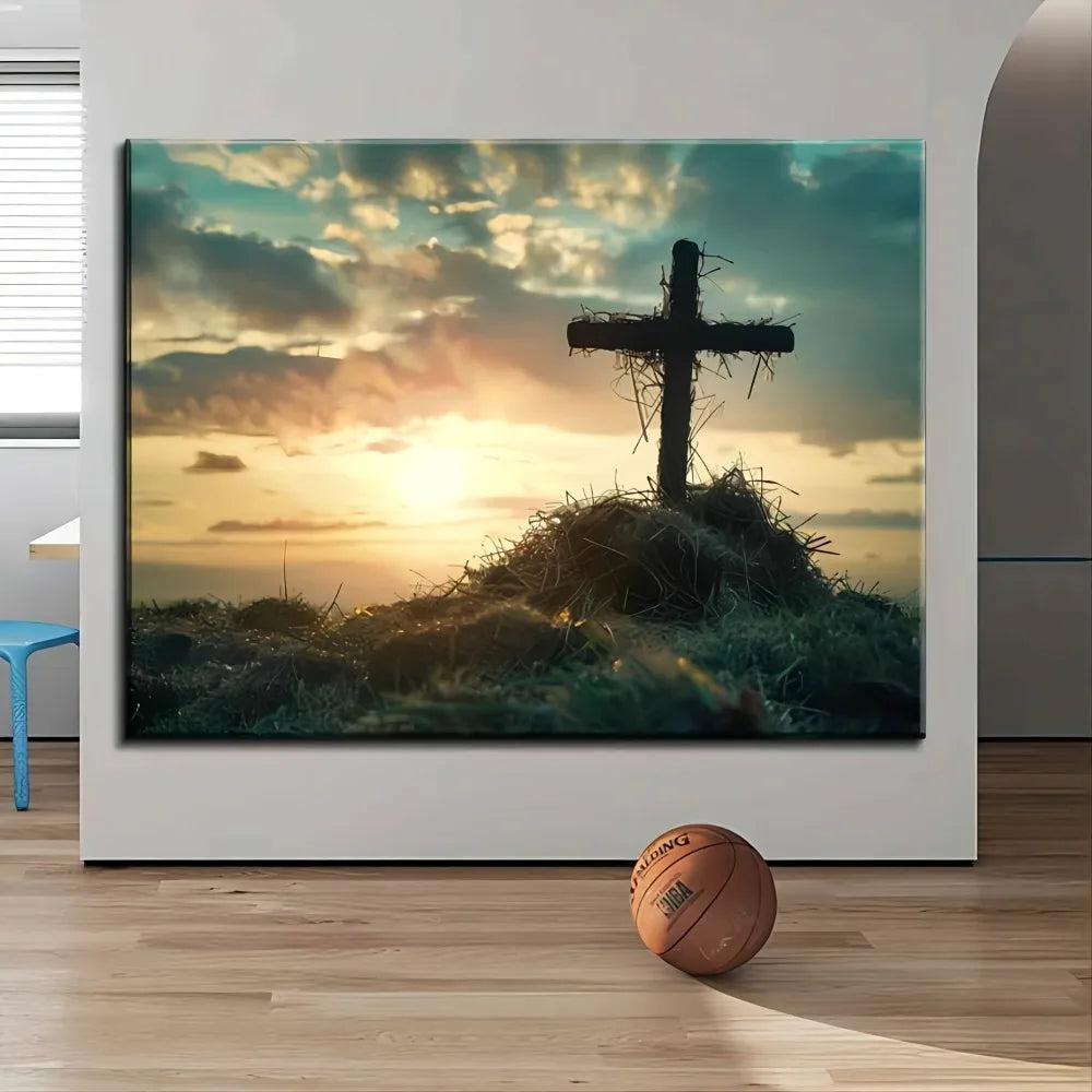 Sunrise Canvas Art Print – Modern Wall Decoration for Bedroom, Living Room, and Home Office