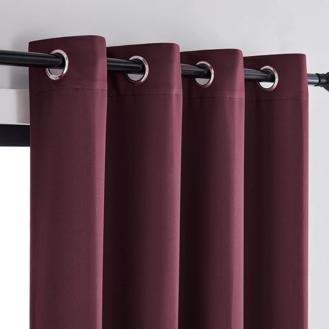 4 Blackout Curtains with Perforated Top – Perfect for Ultra Wide Windows