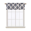 Medallion Printed Rod Pocket Light-Filtering Valance Curtain – Elegant Window Treatment for Kitchen and Bathroom