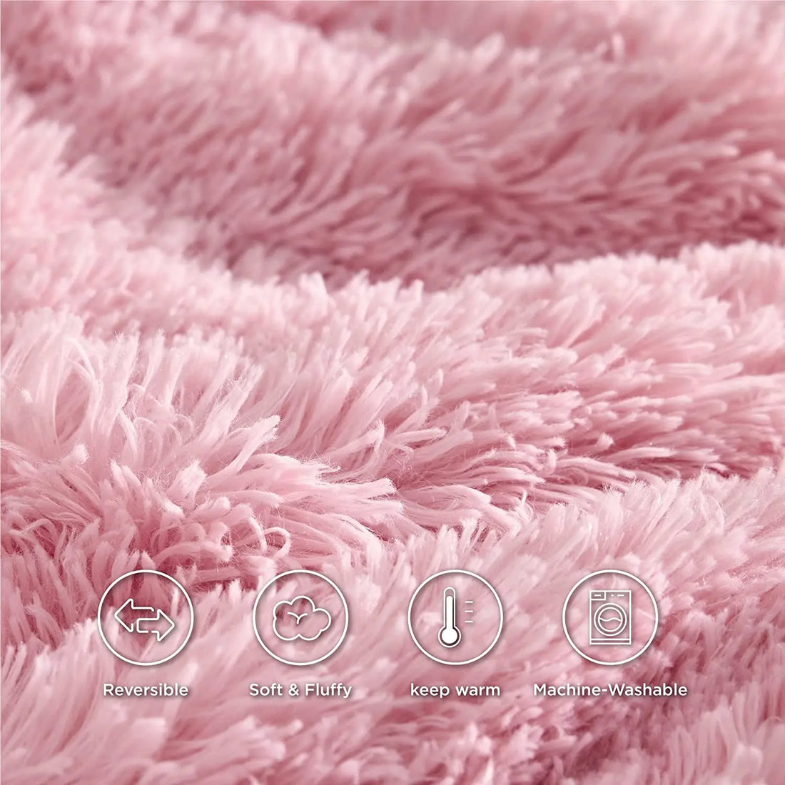 Thickened Fluffy Blanket – Double-Sided Plush Bedspread for Winter Warmth