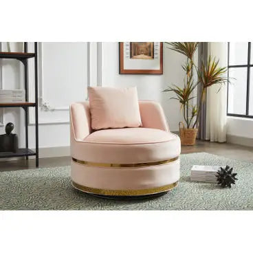 Swivel Accent Chair – 360° Swivel Barrel Chair for Living Room & Bedroom