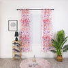 2 Panels Butterfly Sheer Curtains – Long Rod Pocket Window Treatment for Kitchen, Living Room, and Bedroom