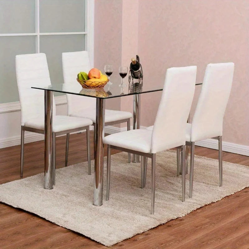 5-Piece Dining Table Set – Modern Kitchen & Dining Room Furniture