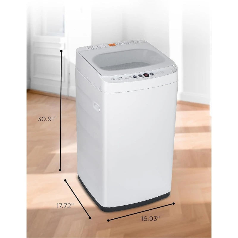 HAOYUNMA 0.9 Cu.ft Portable Washing Machine – Compact Top-Load Washer with 6 Wash Programs & LED Display