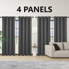 4 Blackout Curtains with Perforated Top – Perfect for Ultra Wide Windows