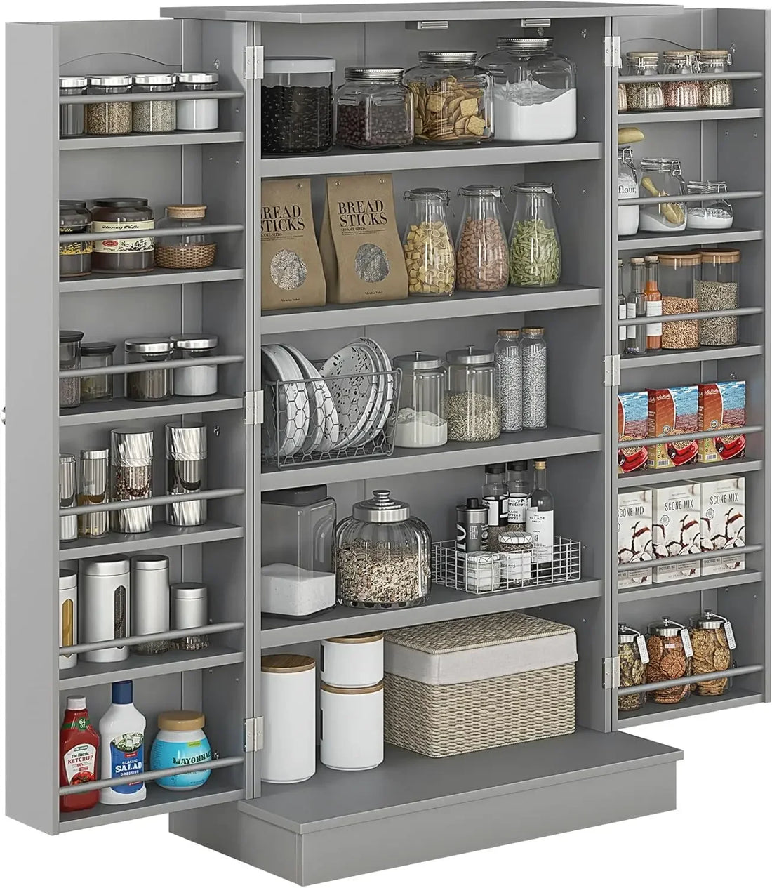 41" Freestanding Kitchen Pantry Cabinet