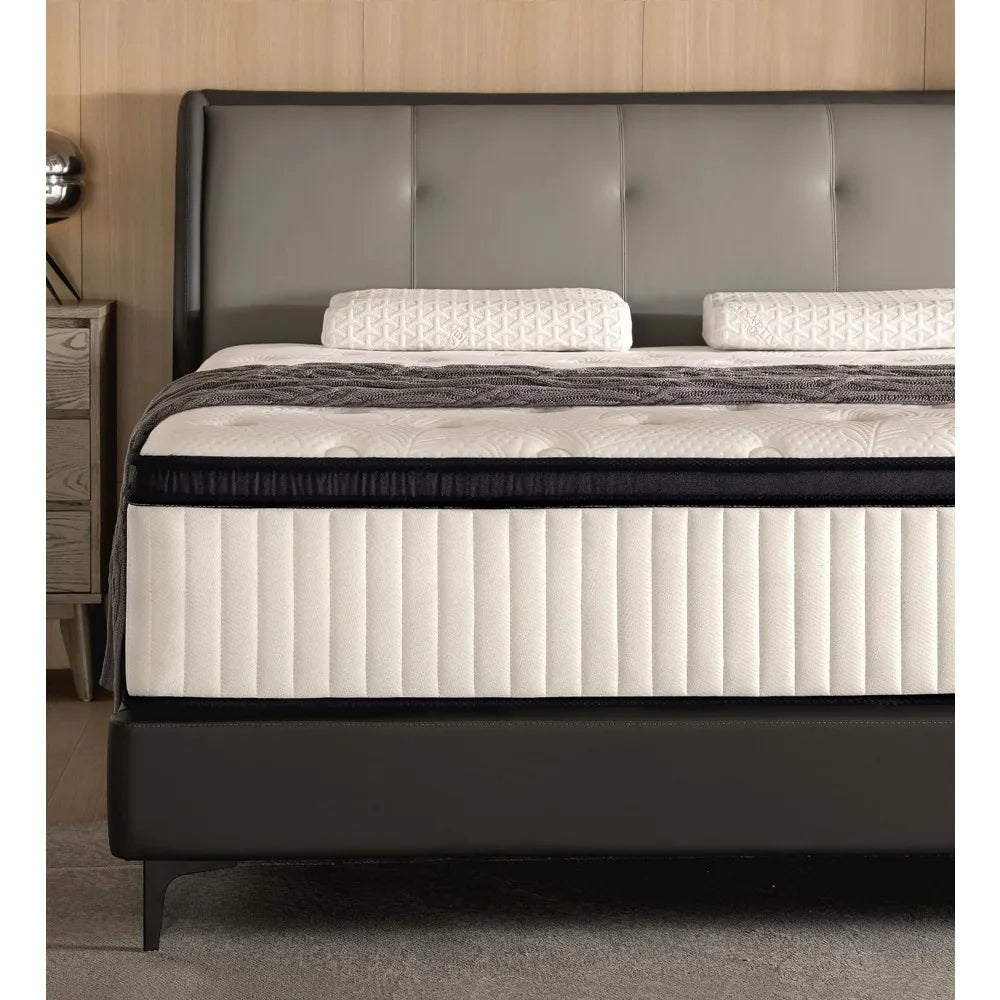 14 Inch Queen Mattress in a Box – Memory Foam & Spring Support