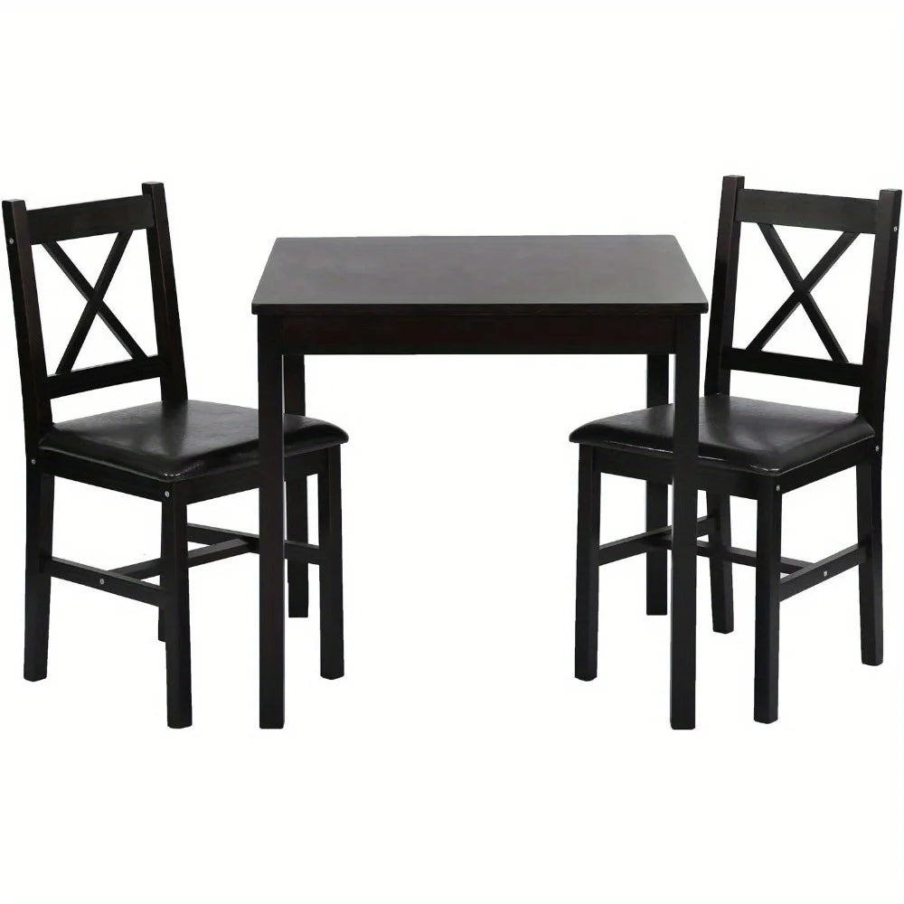 Wooden Kitchen & Dining Table Set – Elegant 100% Solid Wood Construction