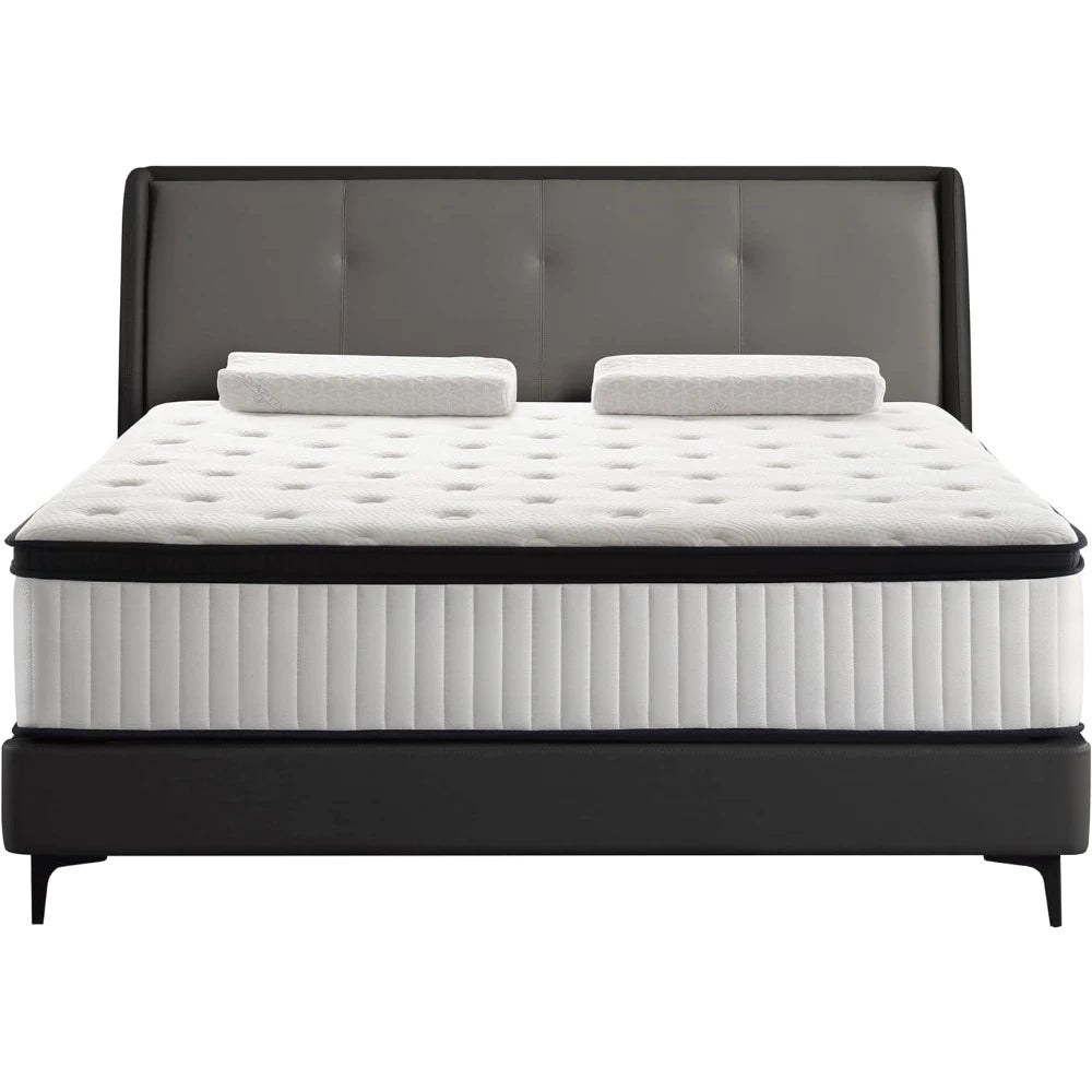 14 Inch Queen Mattress in a Box – Memory Foam & Spring Support