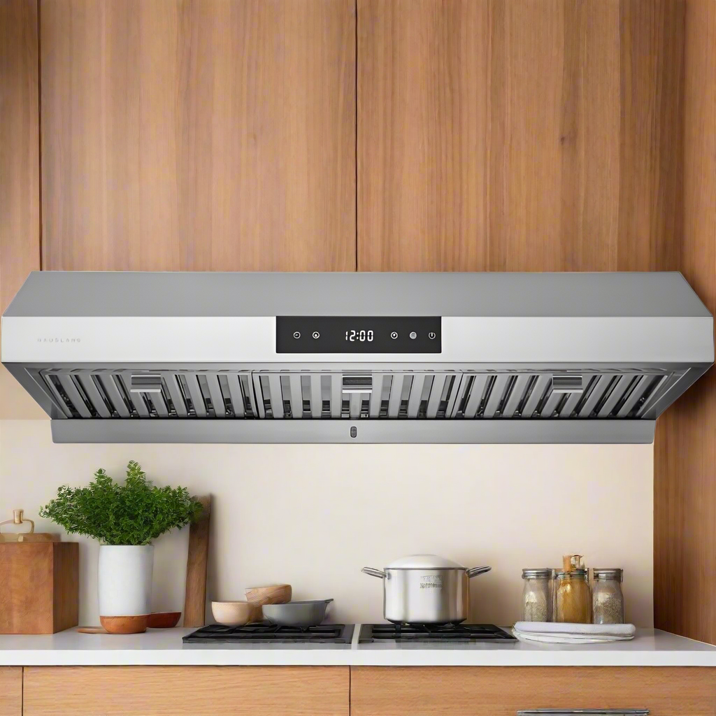 Hauslane 36-Inch Under Cabinet Range Hood – Stainless Steel Kitchen Vent with Powerful Suction, Low Noise & Digital Controls