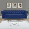 Glam Emma Velvet Three-Seater Chesterfield Sofa