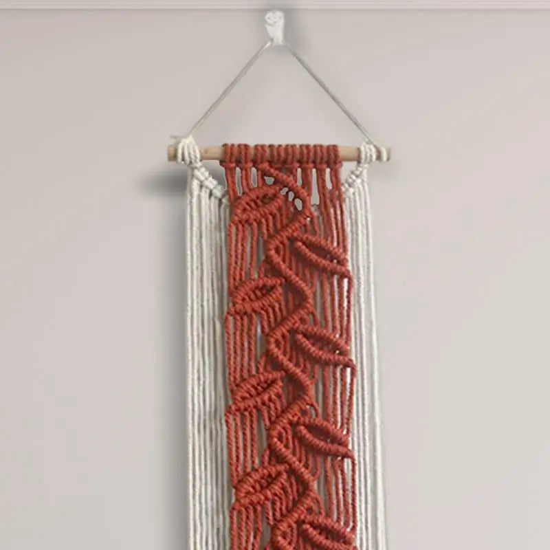 Boho Macrame Wall Decor – Elegant Woven Tapestry with Yarn Tassels for Living Rooms, Bedrooms, and Studios