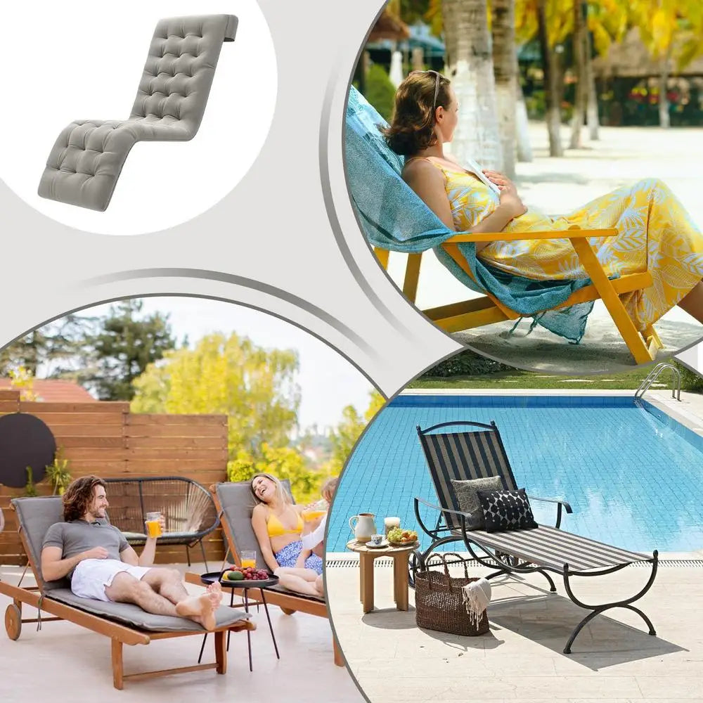 Lawn Chair Cushions – Breathable & Elastic Recliner Pads for Indoor & Outdoor Seating