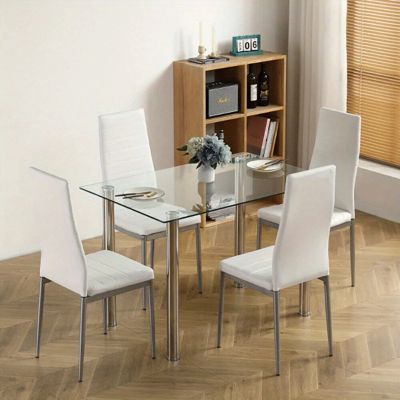 5-Piece Dining Table Set – Modern Kitchen & Dining Room Furniture