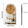 LUVODI Long Oblong Wall Clock – Silver Mirror with Roman Numerals