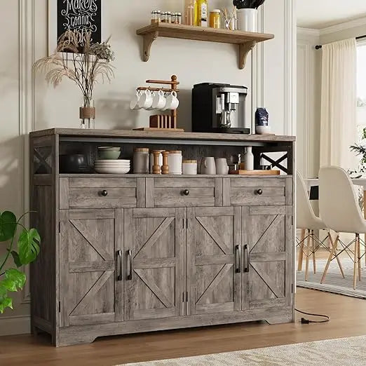 51" Farmhouse Buffet Sideboard Cabinet