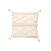 Handmade Beige & White Tassel Decorative Cushion Cover – Boho-Inspired Sofa Pillow Case (45x45cm / 30x50cm)