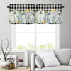 Thanksgiving Autumn Pumpkin Maple Leaf Short Curtains – Farmhouse Curtains for Kitchen, Cabinet, and Window