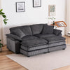 Comfy Sectional Sofa with Ottomans