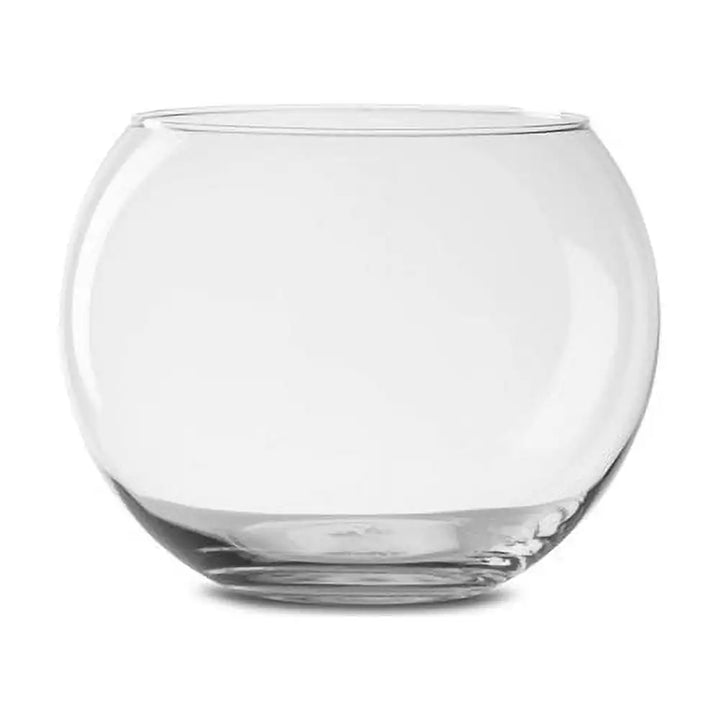 Clear Glass 12" Bubble Ball Floral Vase – Unique Bubble Design Centerpiece