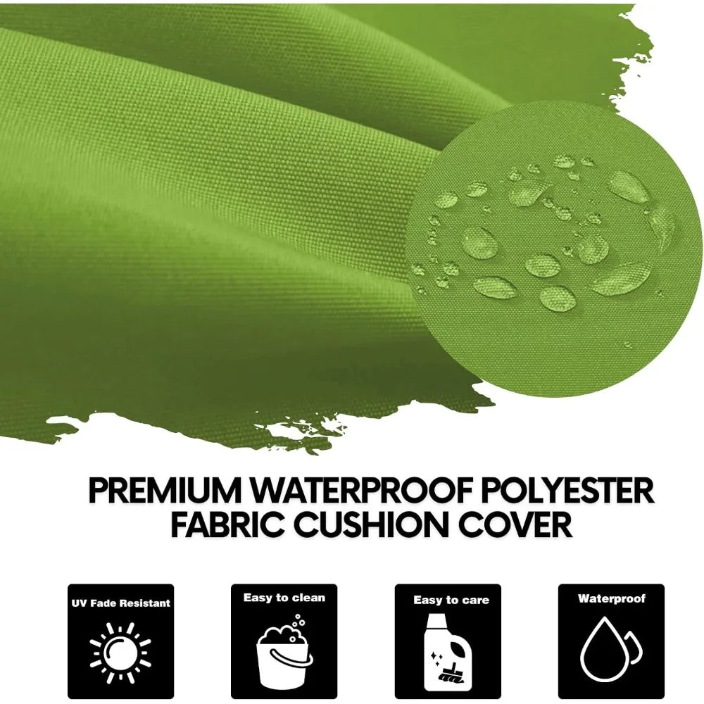 Outdoor Chaise Lounge Cushion – Waterproof Patio Chair Cushion (72in L x 21in W x 3in D) for Lawn & Poolside Furniture