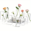 Set of 12 Small Glass Bud Vases – Transparent Decorative Vases for Home, Events, & Seasonal Décor