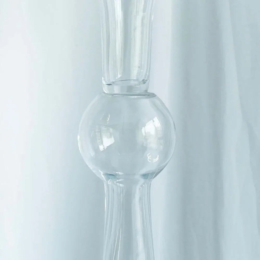 Efavormart 4 Pack | 24" Clear Reversible Latour Trumpet Glass Vases for Weddings & Events