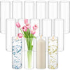 15-Pack Glass Cylinder Vases for Centerpieces – Elegant and Versatile Home and Event Décor