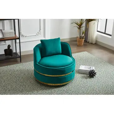 Swivel Accent Chair – 360° Swivel Barrel Chair for Living Room & Bedroom