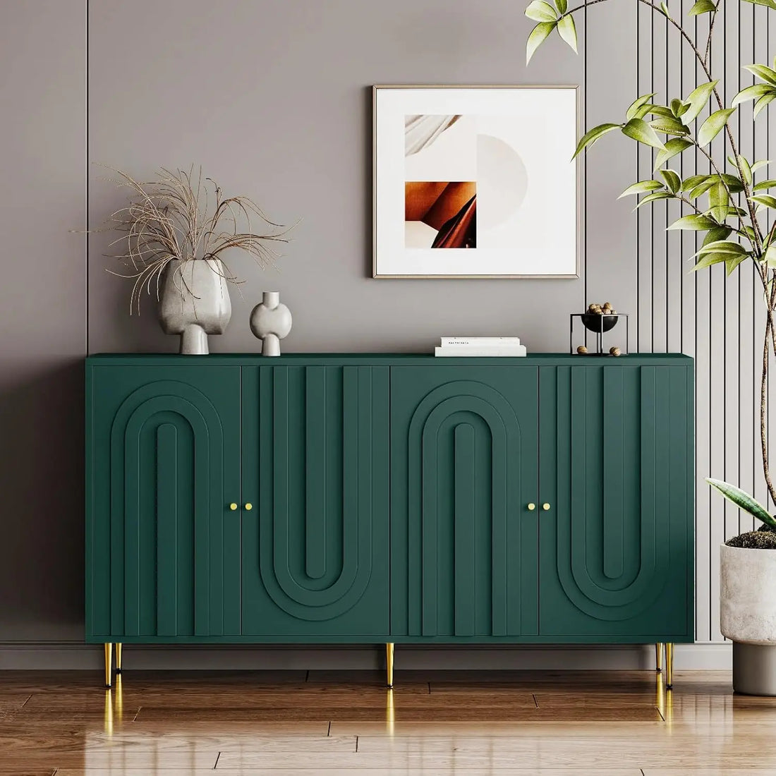 60" Modern Sideboard Buffet Accent Cabinet