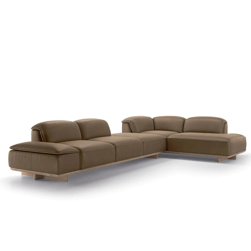 WBERT Italian Luxury Modern Simple Soft Leather Sofa Set