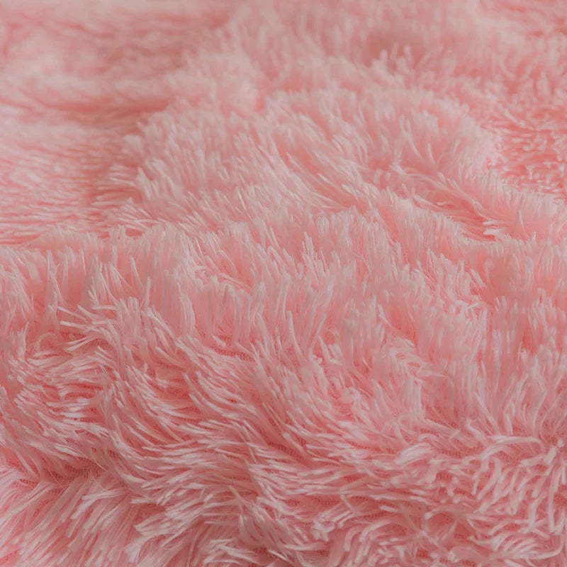 Pink Faux Fur Blanket – Soft Fuzzy Fluffy Throw Blanket for Couch, Bed, and Sofa | Warm, Cozy, and Lightweight Plush Blanket