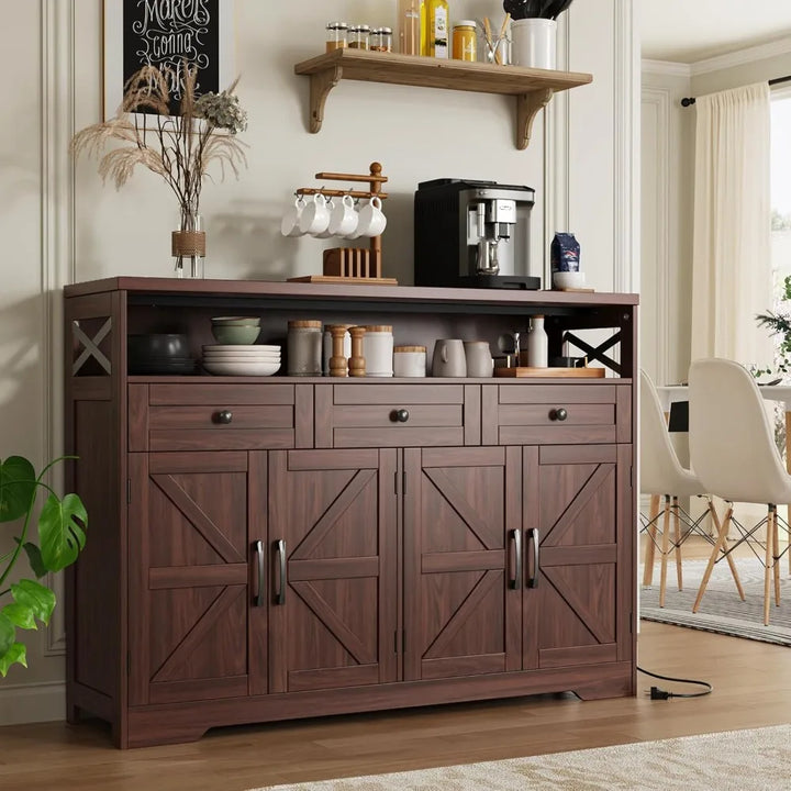 51" Farmhouse Buffet Sideboard Cabinet