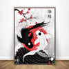 Japan Samurai Geisha Panda Koi Fish Yin Yang Canvas Wall Art – Modern Decorative Home Decor