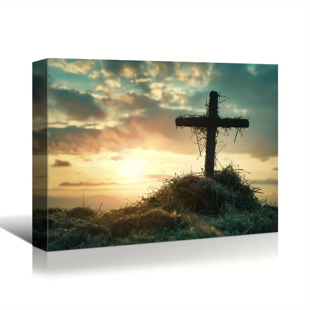 Sunrise Canvas Art Print – Modern Wall Decoration for Bedroom, Living Room, and Home Office