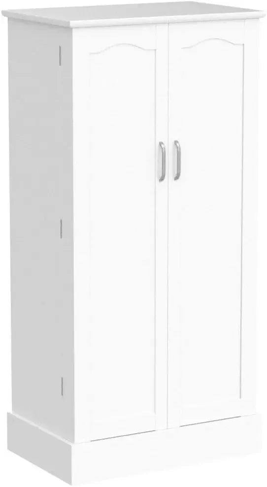 47” White Freestanding Kitchen Pantry Cabinet