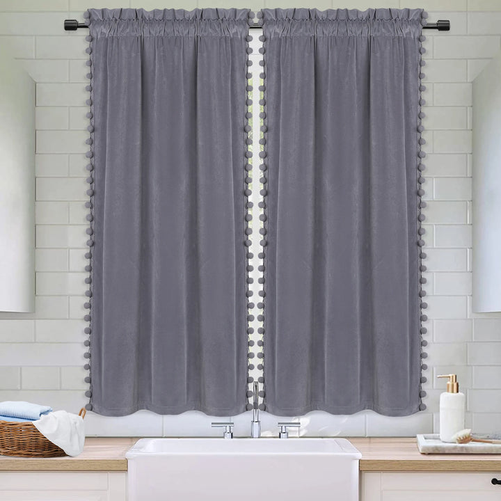 GAOMON Kitchen Café Curtains – Nature Tree Branch Farmhouse Half Window Curtains