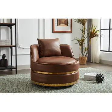 Swivel Accent Chair – 360° Swivel Barrel Chair for Living Room & Bedroom