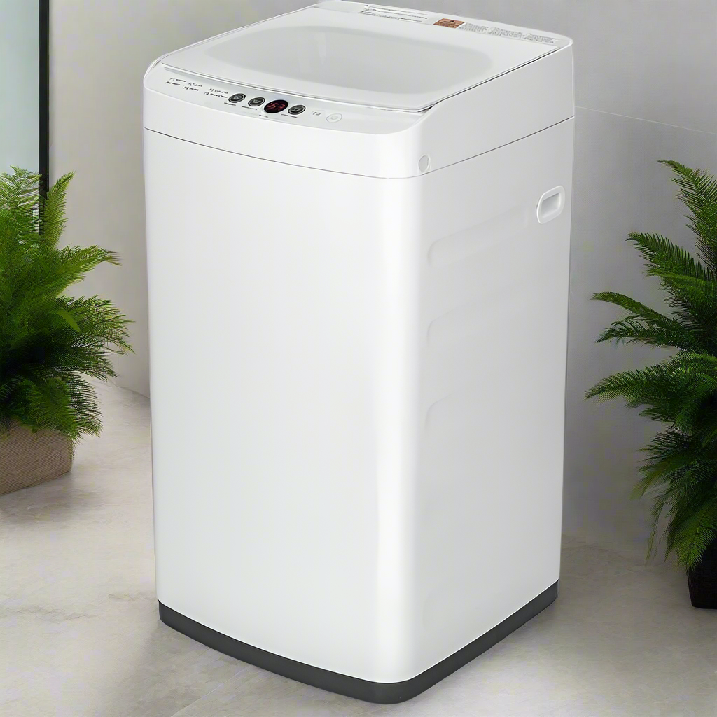 HAOYUNMA 0.9 Cu.ft Portable Washing Machine – Compact Top-Load Washer with 6 Wash Programs & LED Display