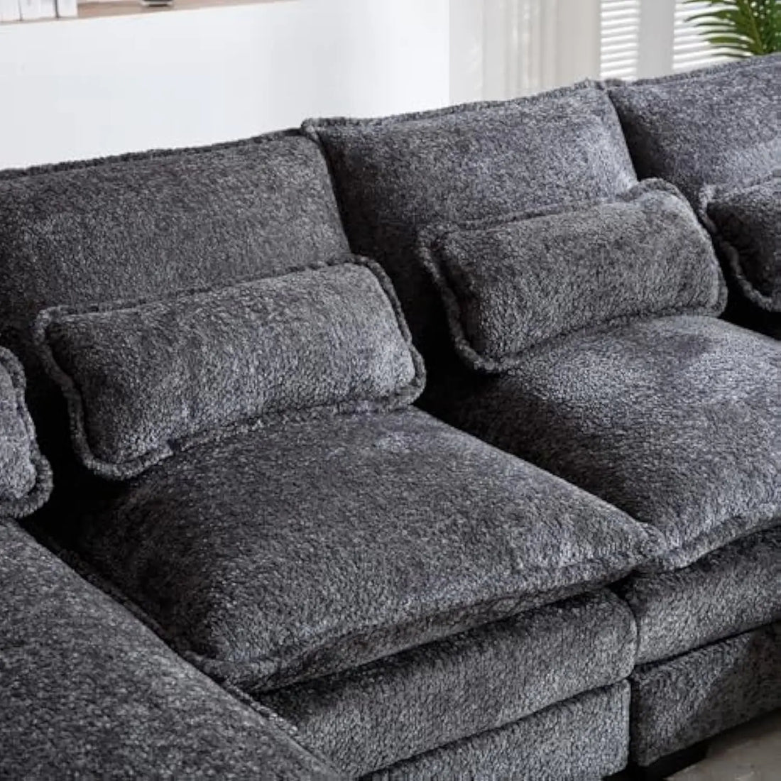 Modern Chenille U-Shaped Cloud Couch