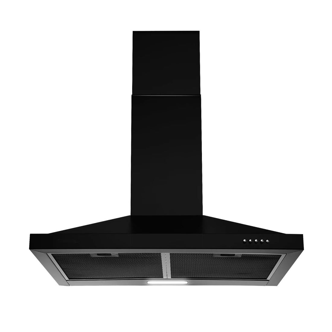 Tieasy 24-Inch Wall Mount Range Hood – 450 CFM Stainless Steel Kitchen Vent with LED Lights & 3-Speed Fan (USGD1760BPA)