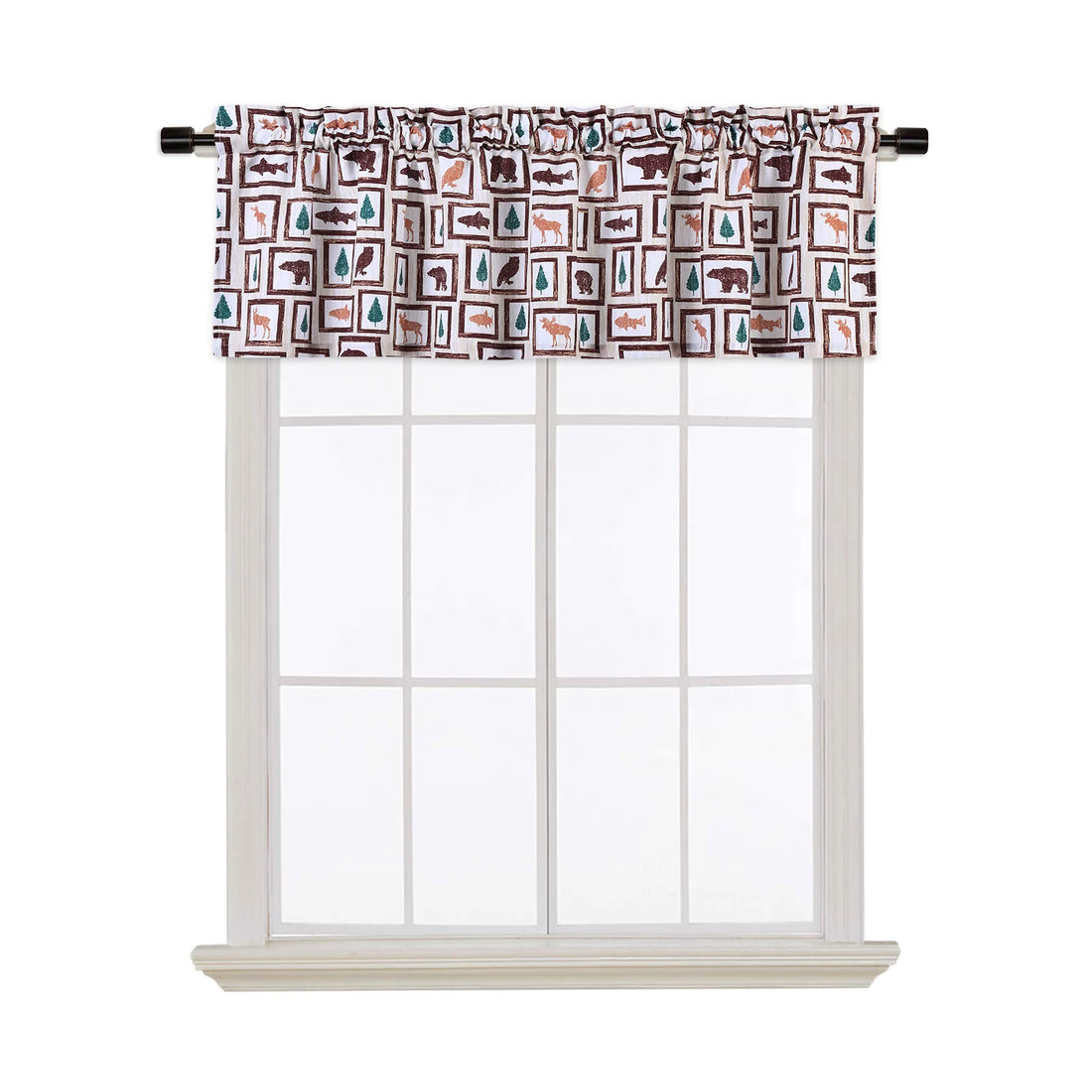 Coffee Beans Tulle Kitchen Window Curtain Valance – Sheer Short Curtain for Home Décor