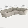 Petal fabric sofa Italian minimalist shaped living room leather designer corner