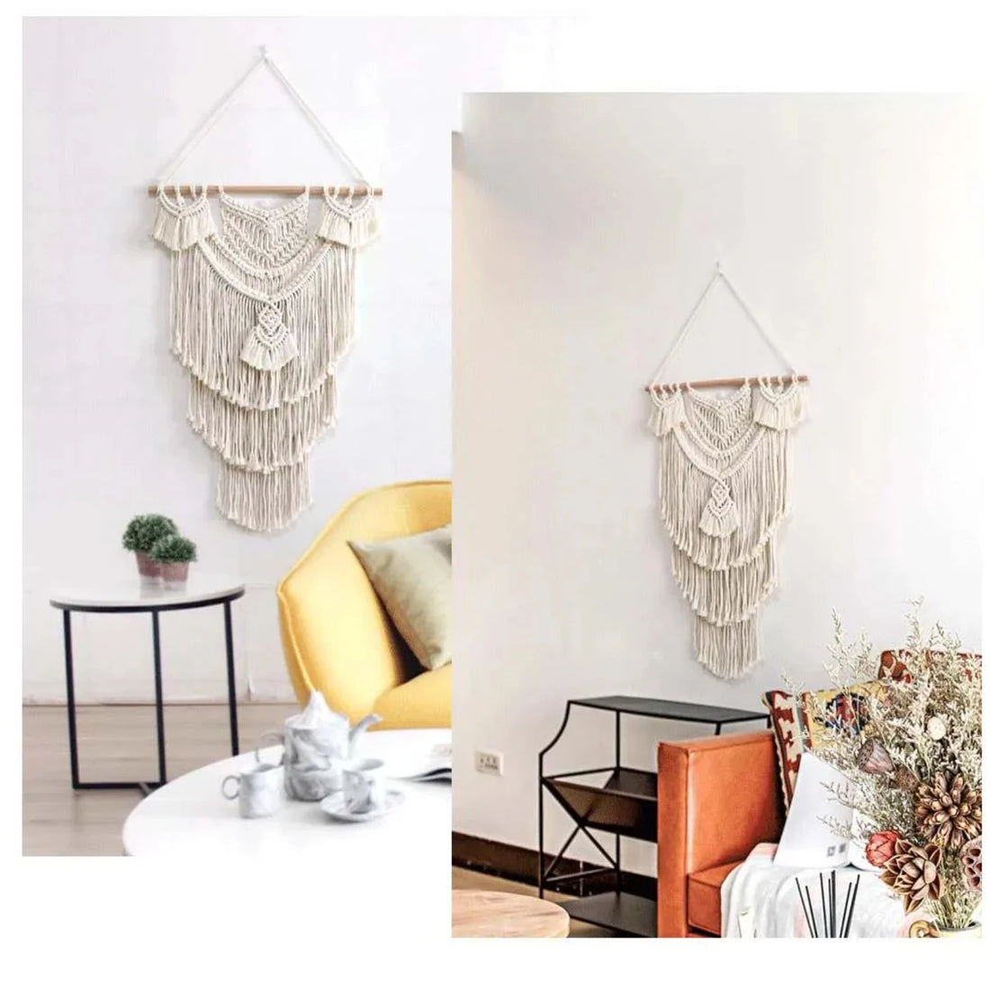 New Design Home Boho Wall Decor – Handmade Macrame Tassel Tapestry for Elegant Bohemian Decoration