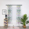 2 Panels Butterfly Sheer Curtains – Long Rod Pocket Window Treatment for Kitchen, Living Room, and Bedroom