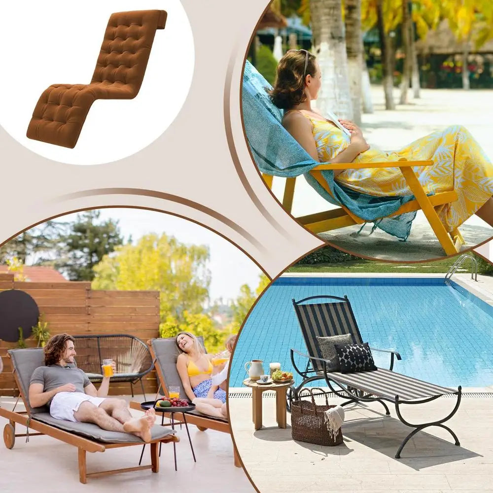 Lawn Chair Cushions – Breathable & Elastic Recliner Pads for Indoor & Outdoor Seating